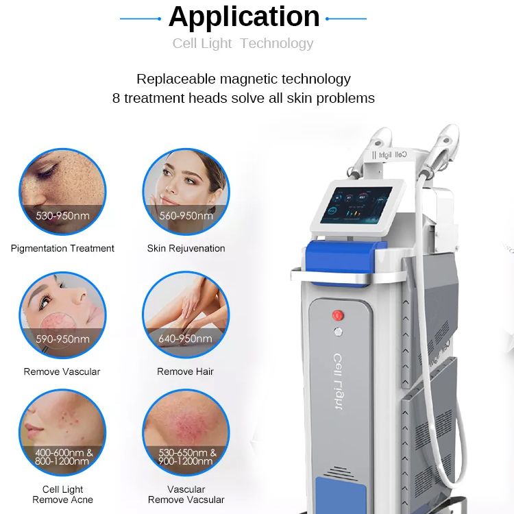 Depilação fotofacial com luz celular DPL