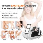 A0423 755/1064/810/940nm Diode Laser Hair Removal Beauty Machine - Image 9